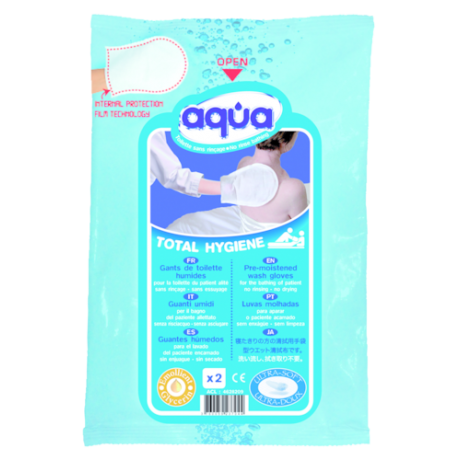 Gants de toilette à usage unique Aqua