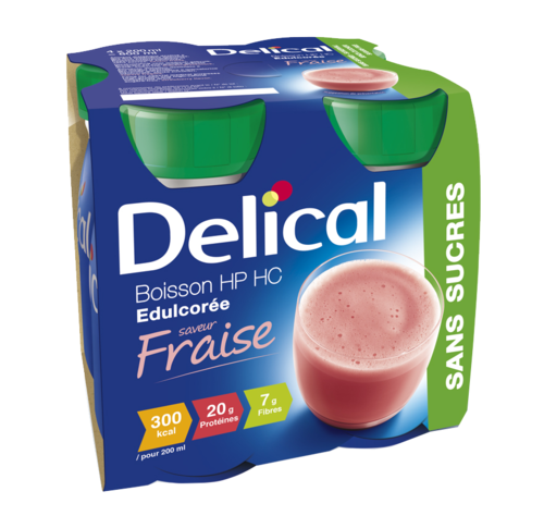 DELICAL Boisson Sans Sucre Fraise 200ml